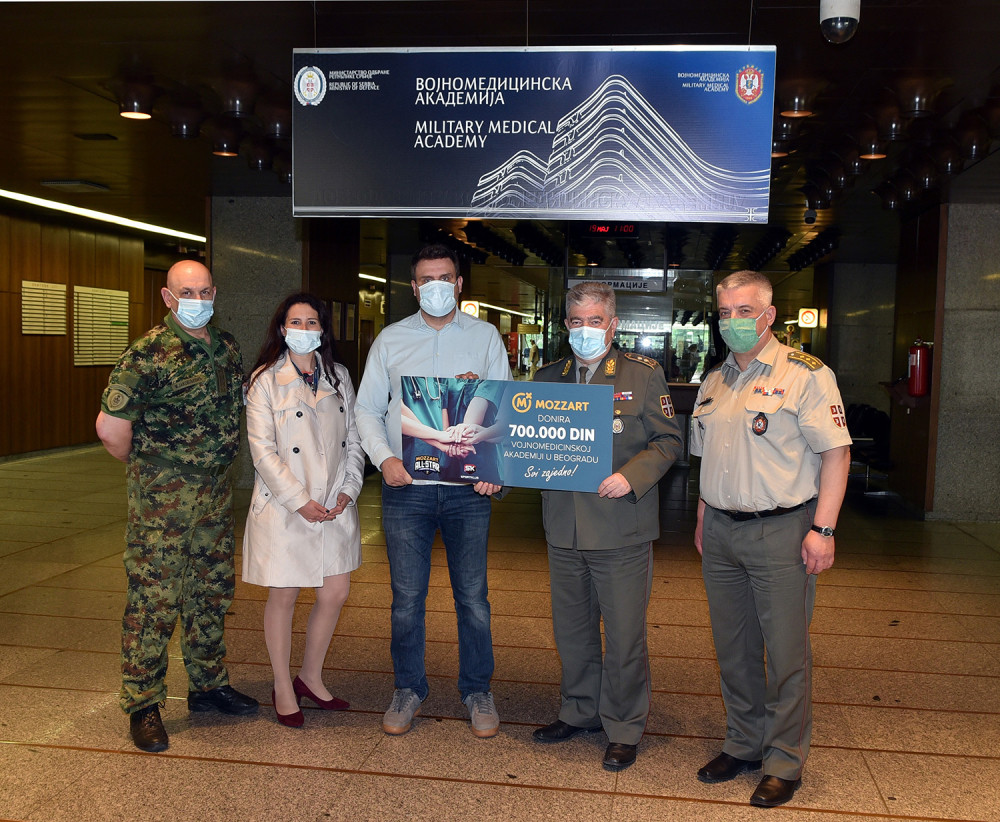 Mozzart i sportske zvezde regiona obezbedili 12.000 evra pomoći bolnicama u Beogradu, Sarajevu i Tuzli