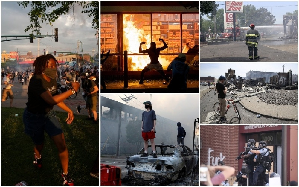 Zapaljene zgrade, lokali, automobili, policija ne haje da upotrebi silu! (FOTO/VIDEO)