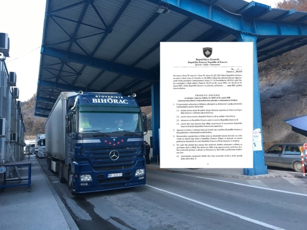 Priština uvela novu zabranu na robu iz Srbije