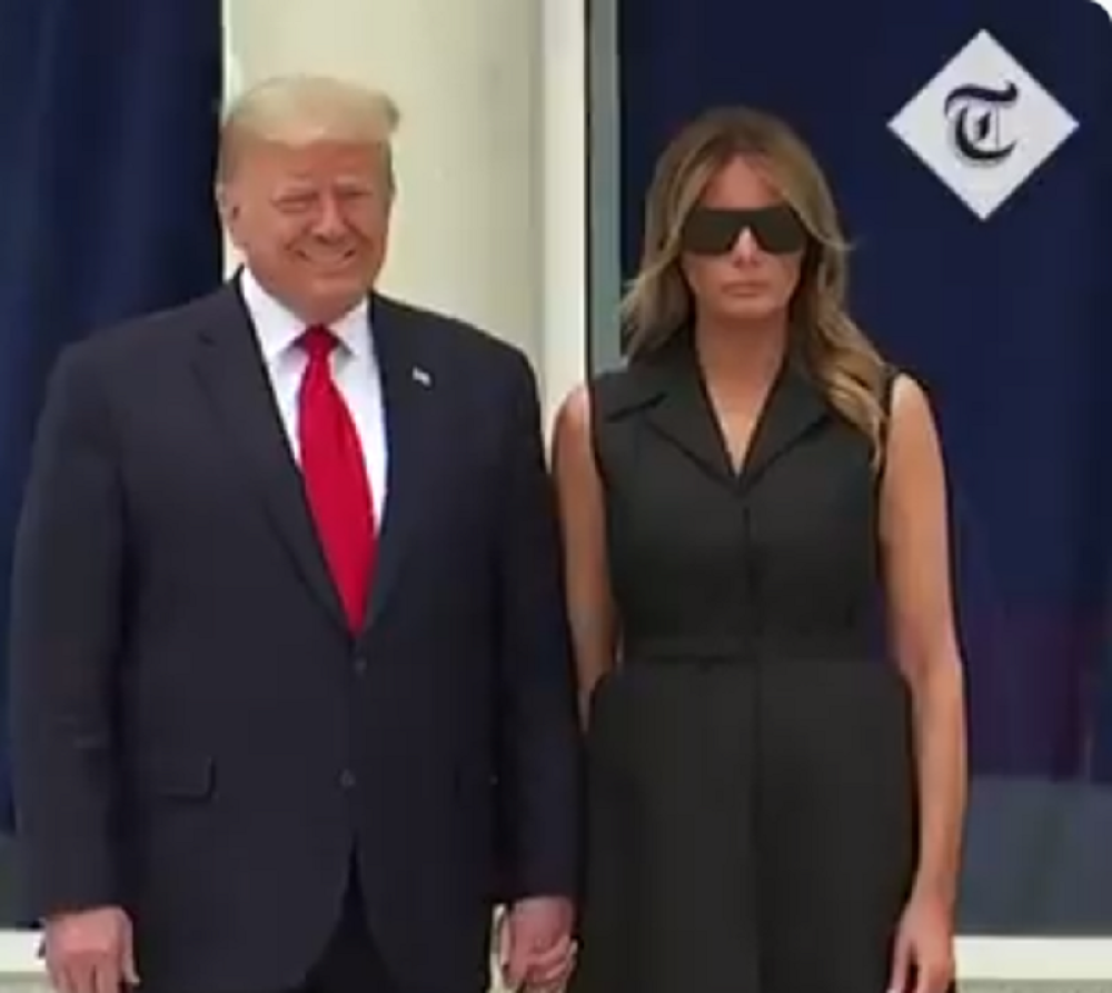 Trampova zapovest je bila jasna: "Melanija smej se kad novinari dođu" (VIDEO)