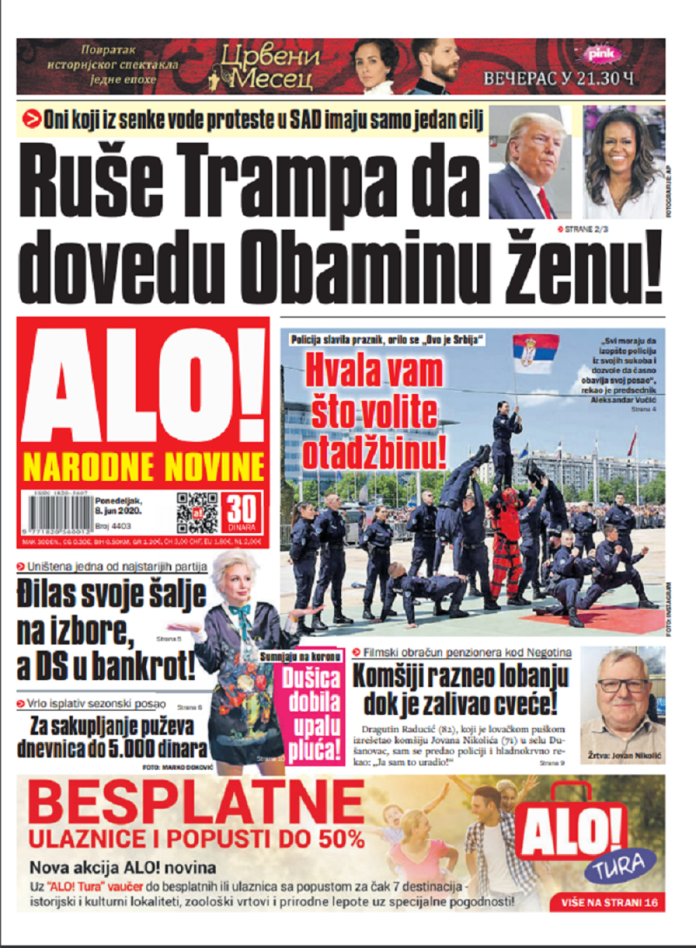 Ruše Trampa da dovedu Obaminu ženu