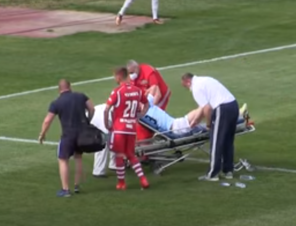 Strašna povreda na meču u Nišu, već postoje i prve prognoze! Nije dobro (VIDEO)