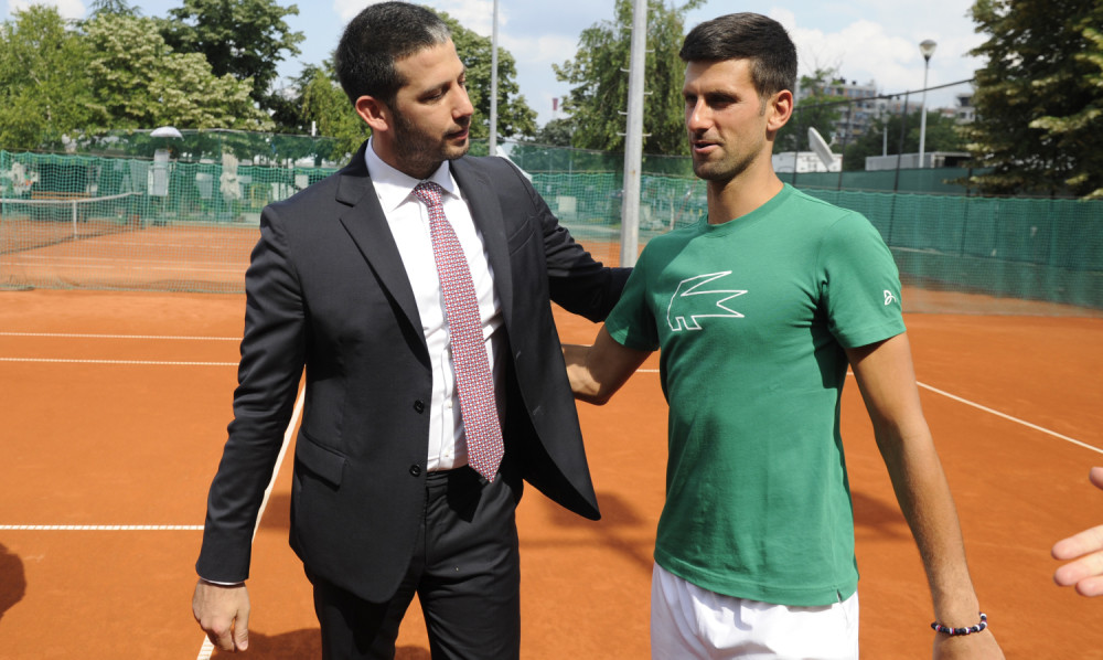 Đoković ugostio ministra Udovičića na terenima TC "Novak"