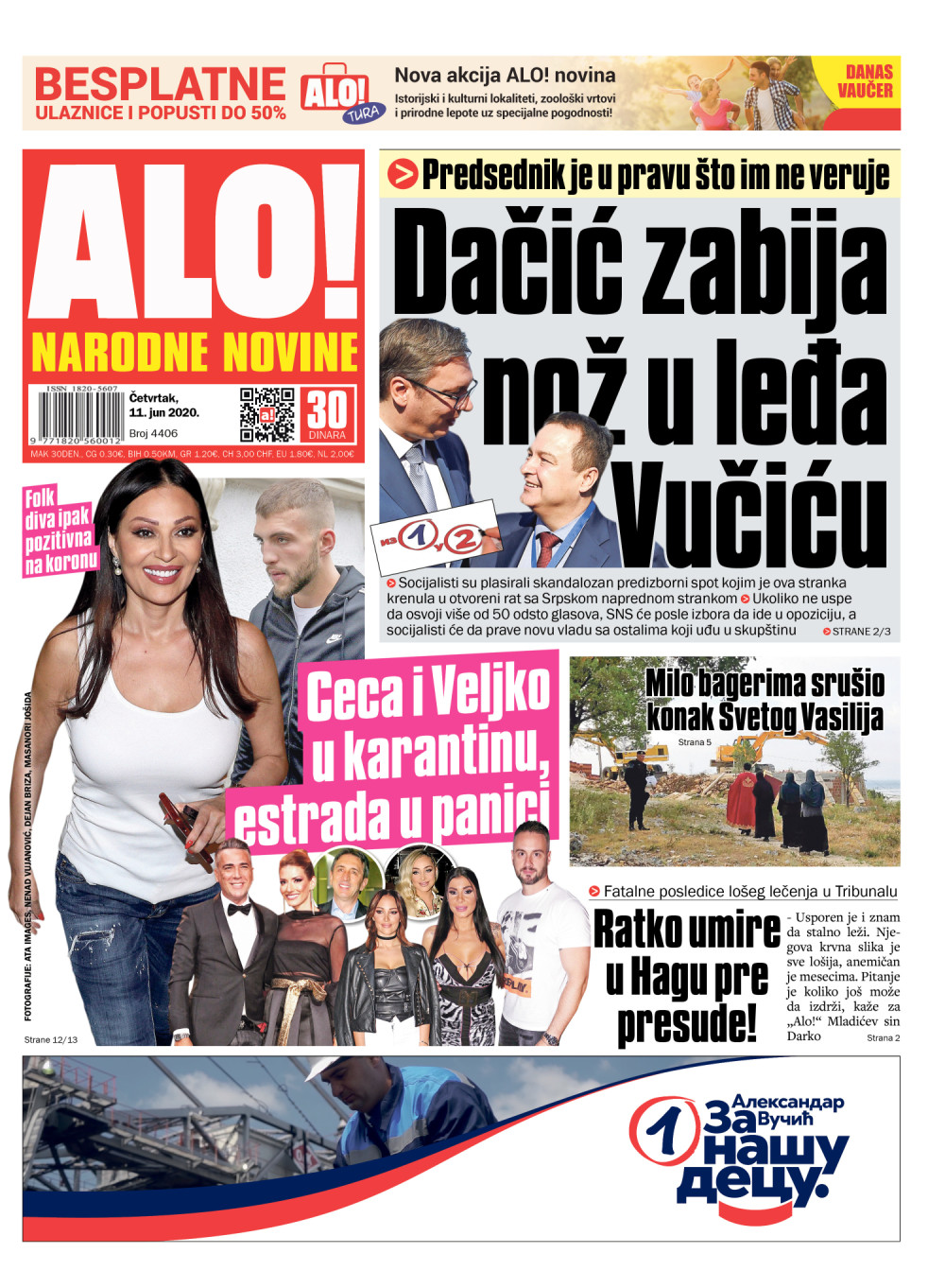 Ratko umire pre presude!