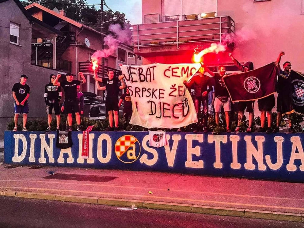 Poruke mržnje u Zagrebu! Navijači Dinama prete najgorim zločinima (FOTO)
