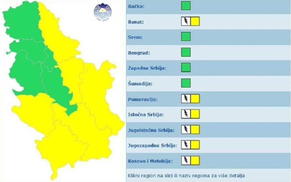 Sklanjajte se sa ulice što pre, vreme je opasno, ovi delovi Srbije su na udaru