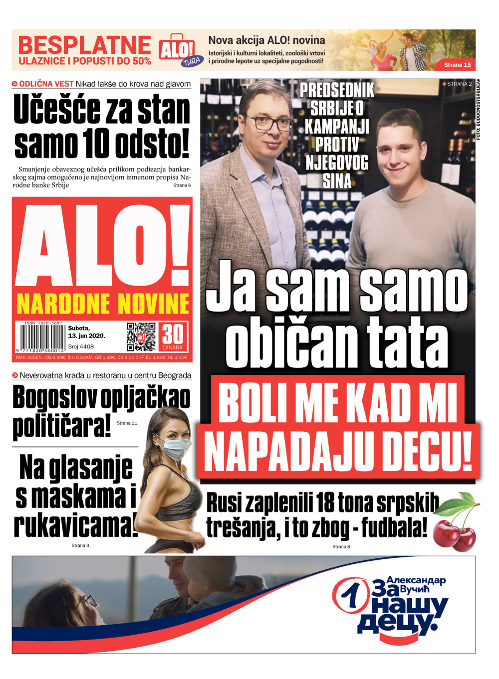 Ja sam samo običan tata, boli kad mi napadaju decu!