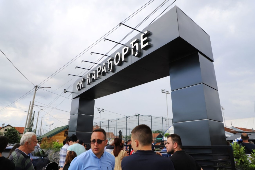 Fudbaleri Partizana otišli za Kraljevo i prisustvovali otvaranju SC Karađorđe