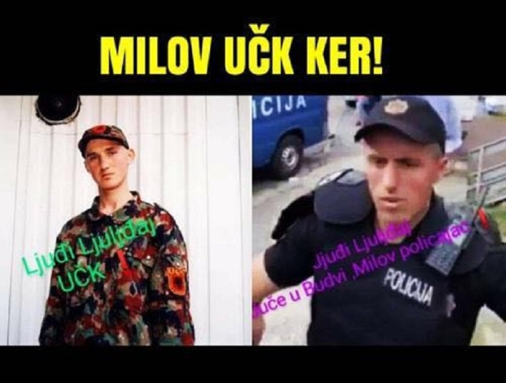 Bivši pripadnik OVK u uniformi Milove policije, spreman za rat protiv Srba (FOTO)