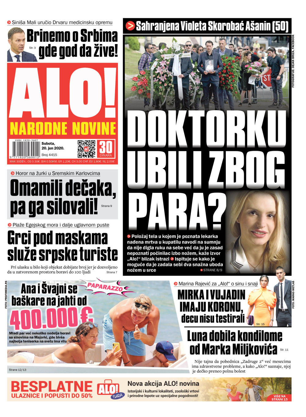 Ana i Švajni se baškare na jahti od 400.000 evra!