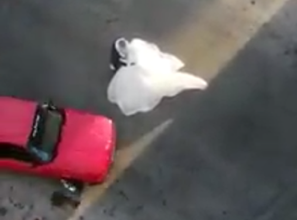 Mladenci nasred ulice učinili neprihvatljivu stvar! (VIDEO)