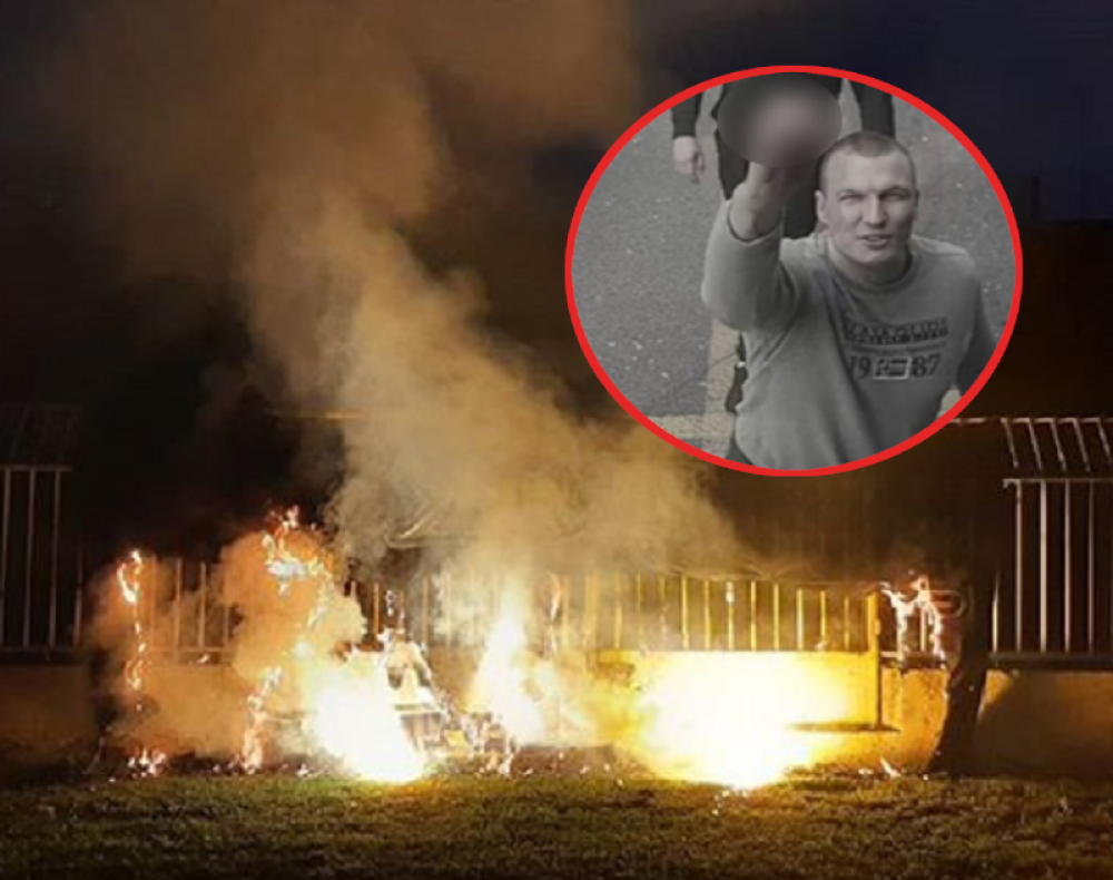 Grobari spalili zastavu navijačke grupe Saleta Mutavog (FOTO)