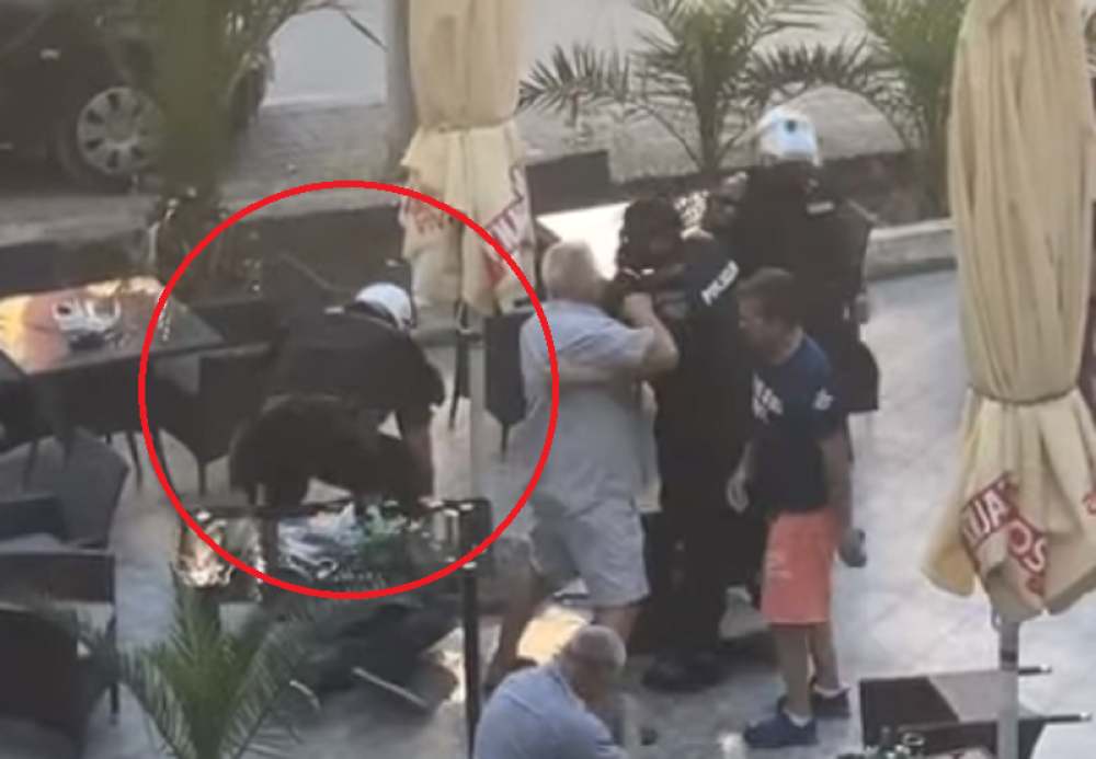 Brutalno šutiraju muškarca prilikom hapšenja u Budvi (UZNEMIRUJUĆI VIDEO)