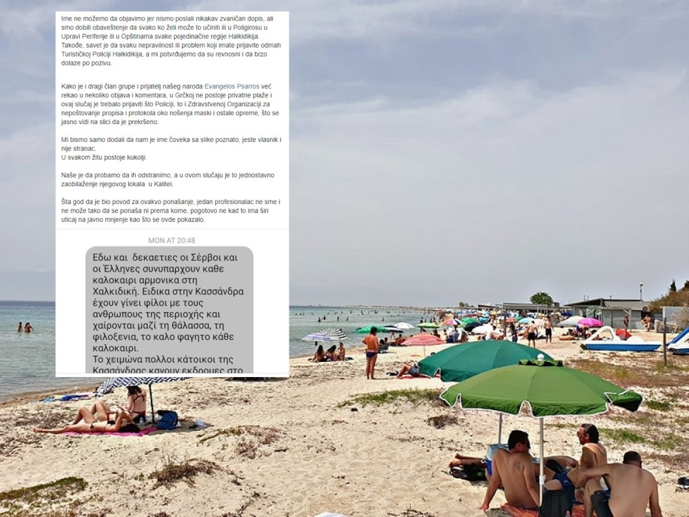 Zna se ko je ugostitelj Srbomrzac koji je oterao našu sunarodnicu sa plaže (FOTO)