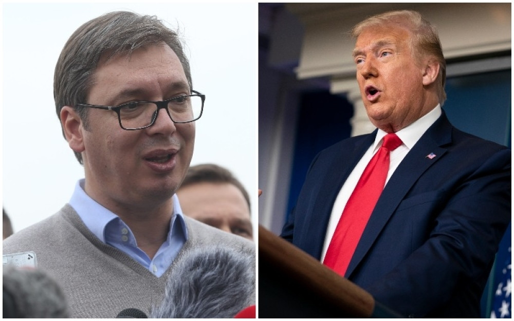 Vučić i Tramp oči u oči
