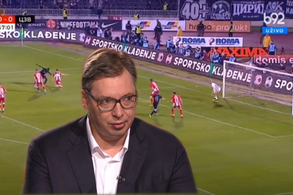 Vučić objasnio situaciju sa derbija: "Igrači Zvezde su izgubili, nisu imali razlog da se raduju"