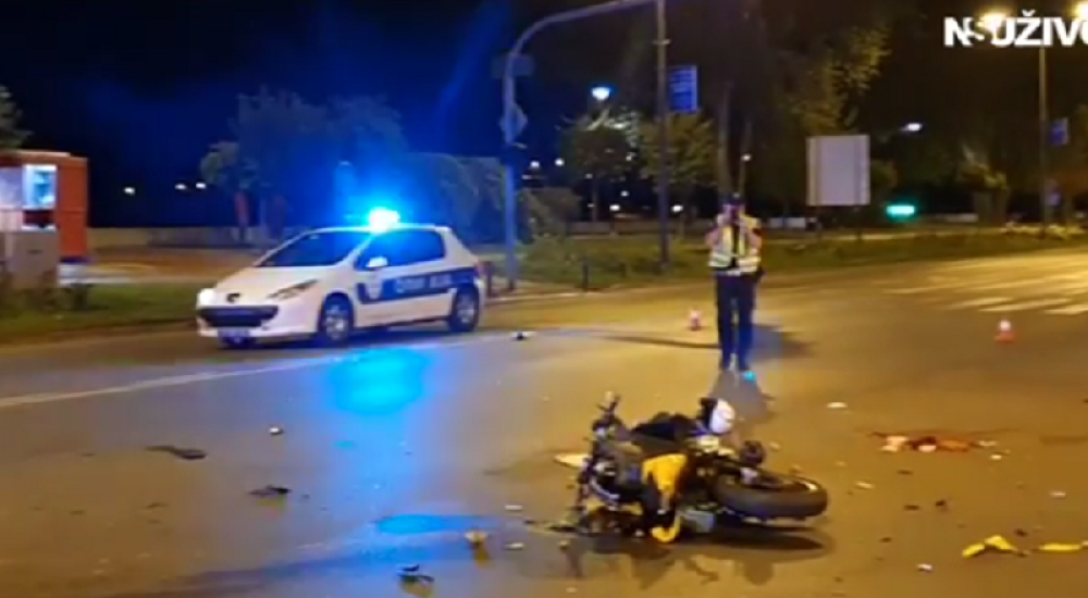 Teška nesreća u ulici Maksima Gorkog, na asfaltu ostale velike mrlje krvi