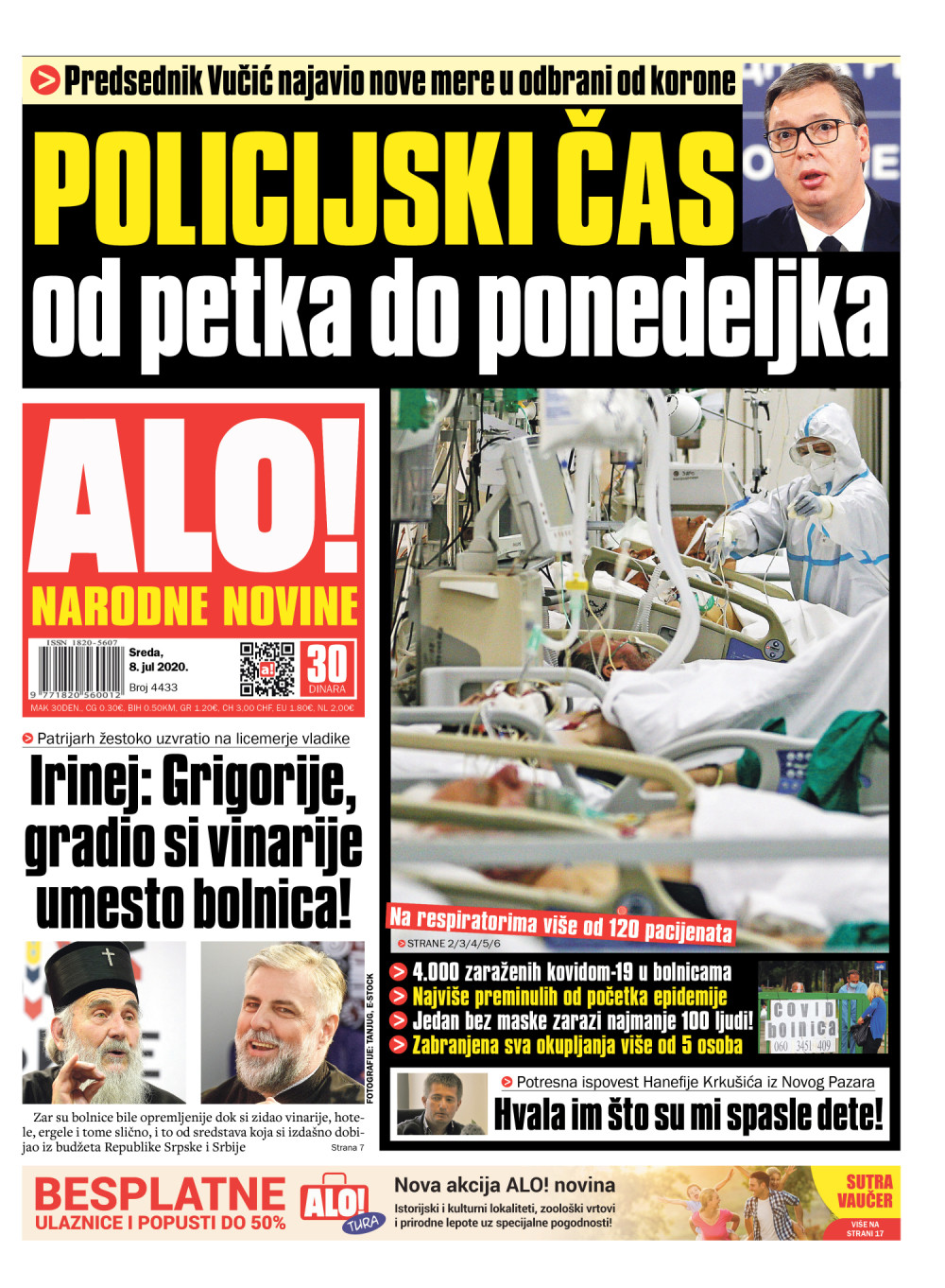 Predsednik Vučić najavio mere u odbrani protiv korone