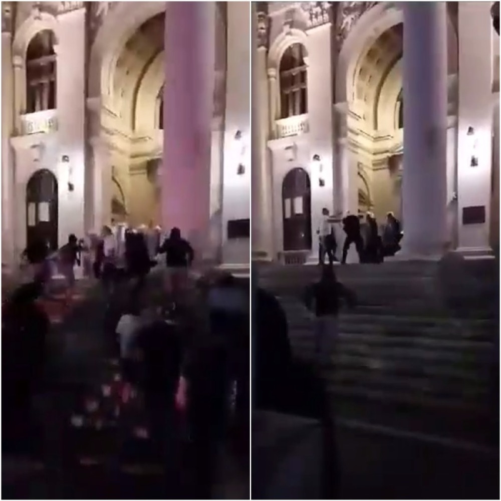 Demonstranti ponovo pokušali nasilno da upadnu u Skupštinu! (VIDEO)