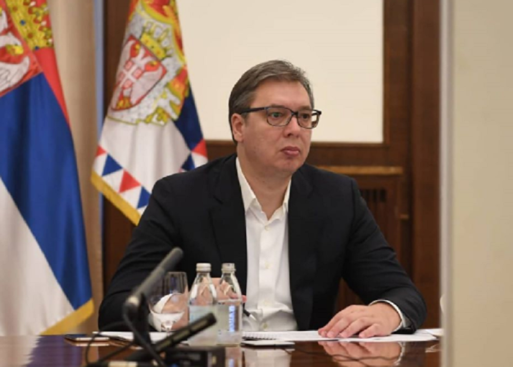 Predsednik Vučić na video-konferenciji