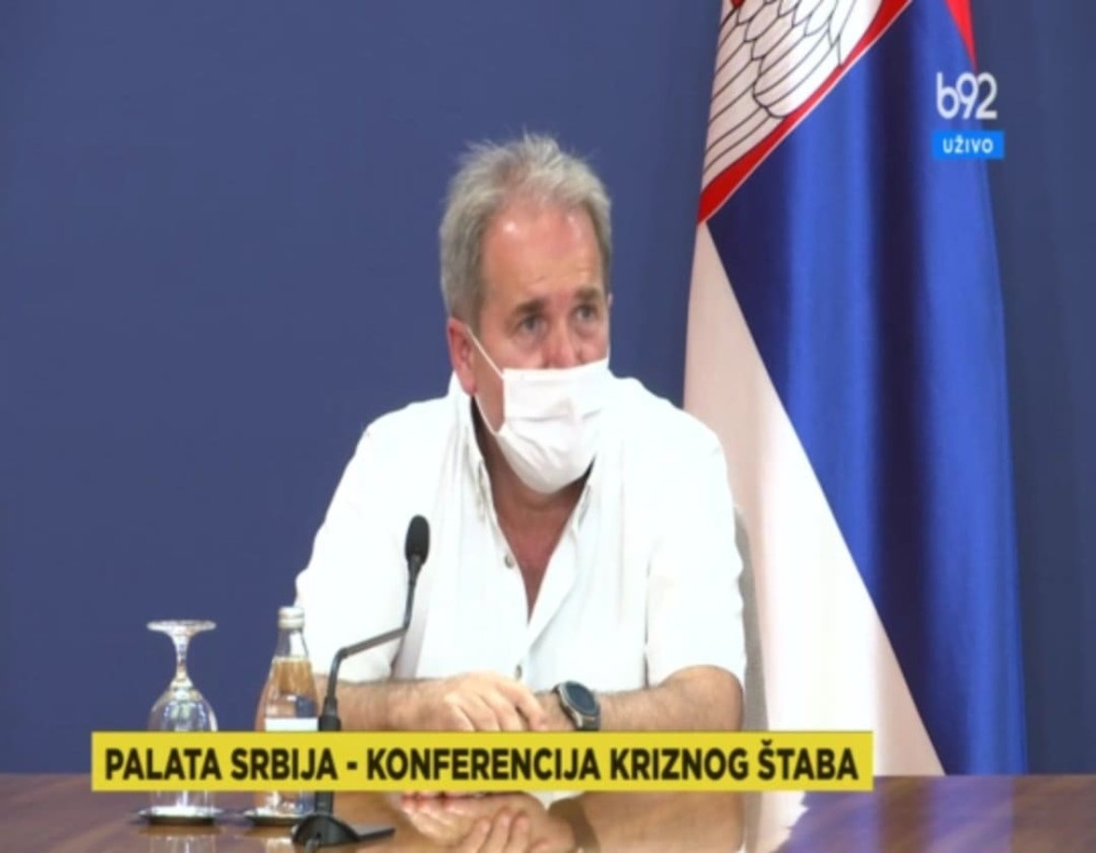 Čovek potpuno nepoznat javnosti se po prvi put pojavio na konferenciji Kriznog štaba, njegove reči ne slute na dobro