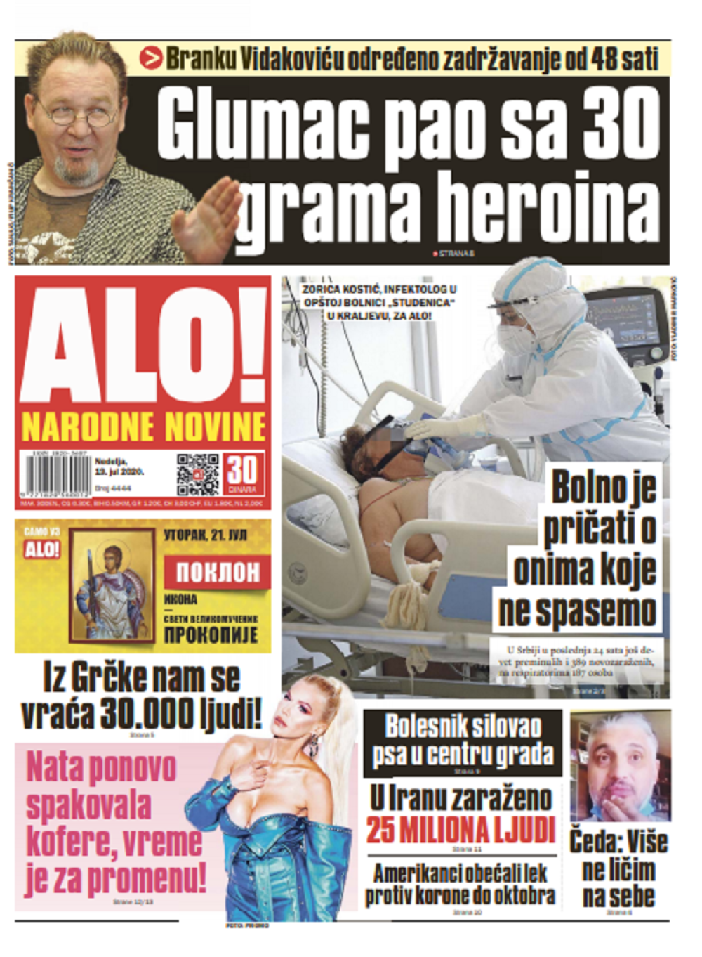 Zorica Kostić, infektolog u Opštoj bolnici „Studenica“ u Kraljevu, za „Alo!“