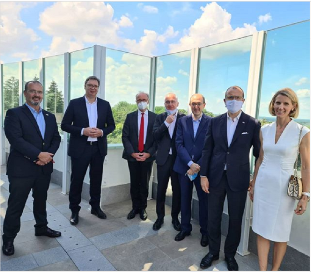 Predsednik Srbije u društvu predstavnika "Kvinte"