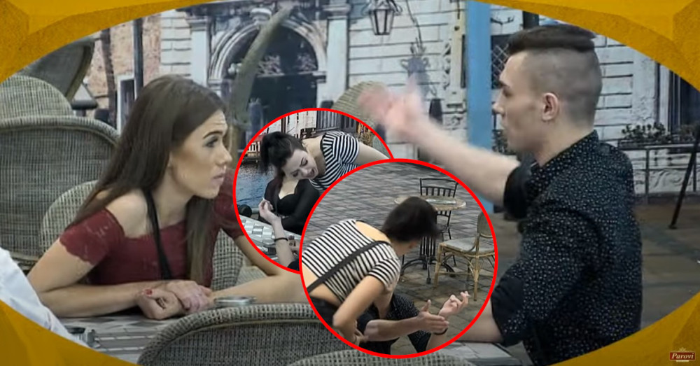 Žestok obračun u dvorištu vile "Parova": Unela mu se u lice, pa se prolomio strahovit urlik! (VIDEO)