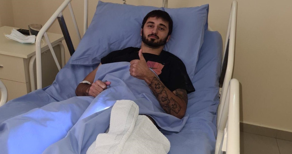 Lakčević iz bolnice poslao poruku navijačima (FOTO)