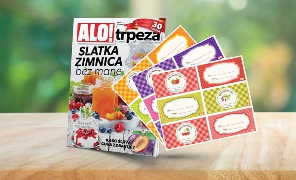 Poklon nalepnice za tegle