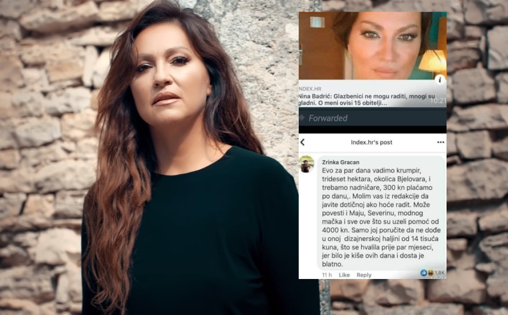 Ninu Badrić pozvali da kopa krompire u vreme krize, a evo kako je pevačica odgovorila!