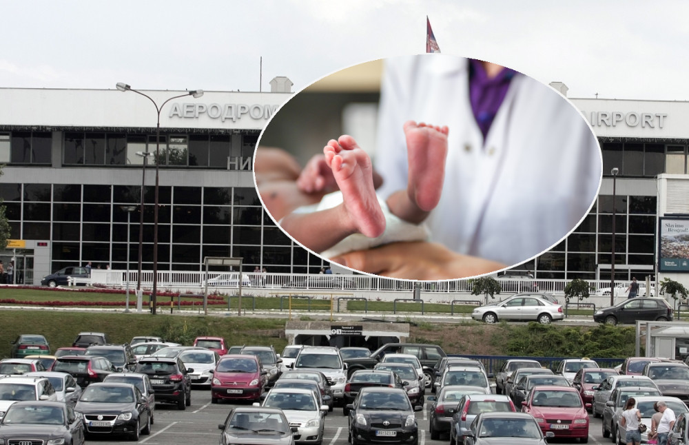 Porođaj na aerodromu "Nikola Tesla"