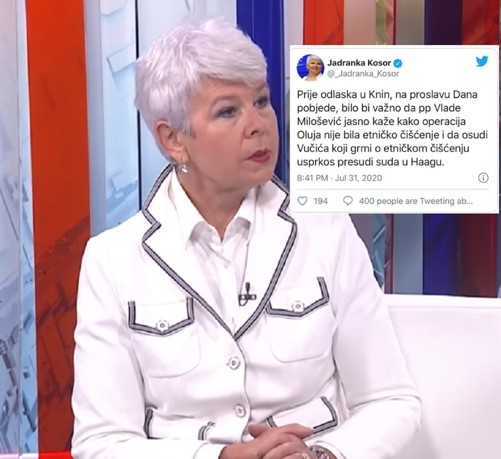 Podržavala varvarsko rušenje Beograda, sada traži od Borisa Miloševića da osudi Vučića (VIDEO)