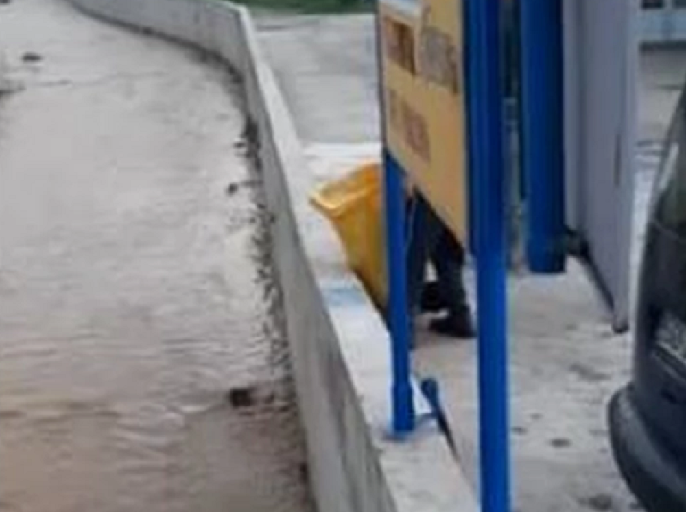 Čovek je nemilosrdan, bacio je direktno u reku! Kamera snimila užas (VIDEO)