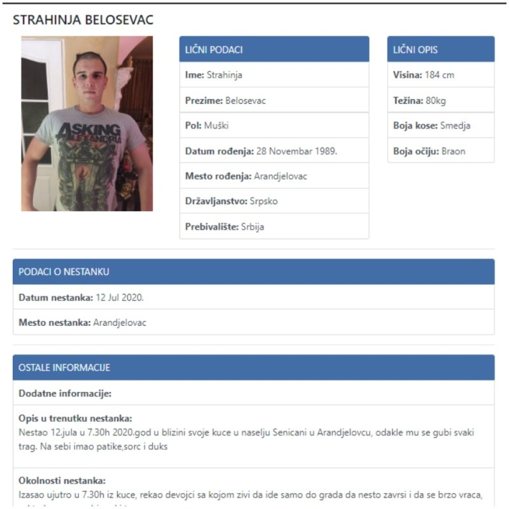 "Obukao se i krenuo, rekao je da ide po cigarete i više se nikad nije vratio"