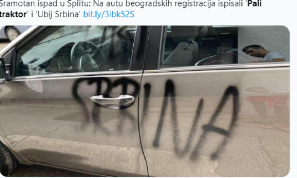 Beograđanka parkirala "tojotu" u Splitu, ujutru je zatekla poruke od kojih se zaledila: Ne može srpski auto da prođe neopaženo! (FOTO)
