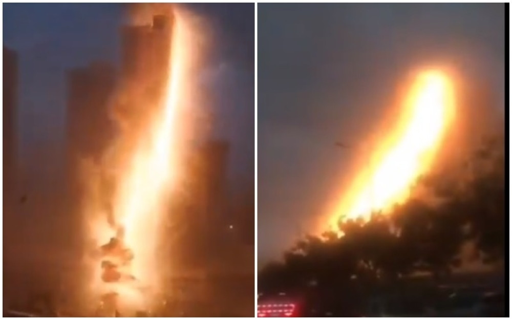 Uhvaćen snimak stravičnog groma, društvene mreže se usijale, građani zanemeli (VIDEO)