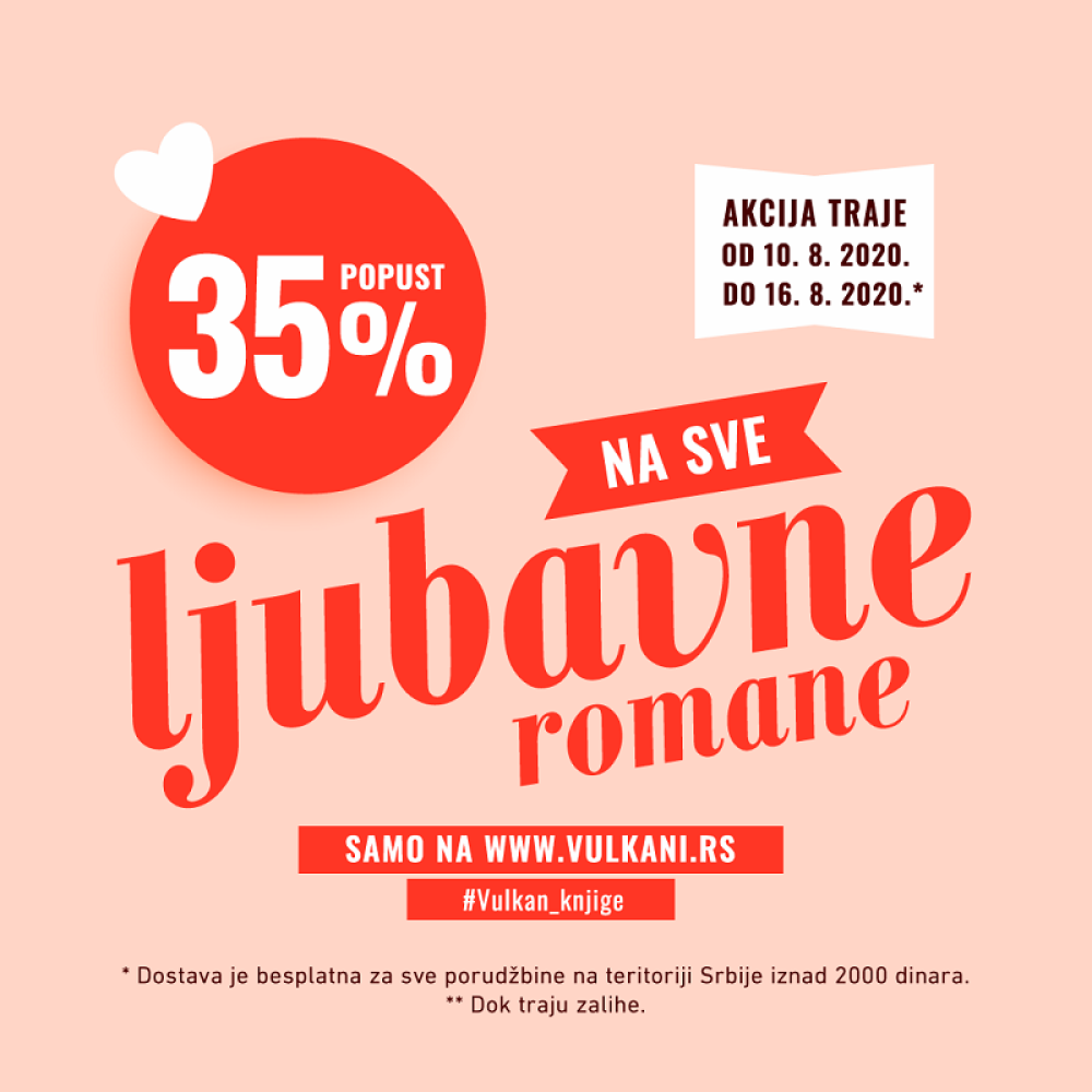 Najlepši ljubavni romani Vulkan izdavaštva po sjajnim cenama!