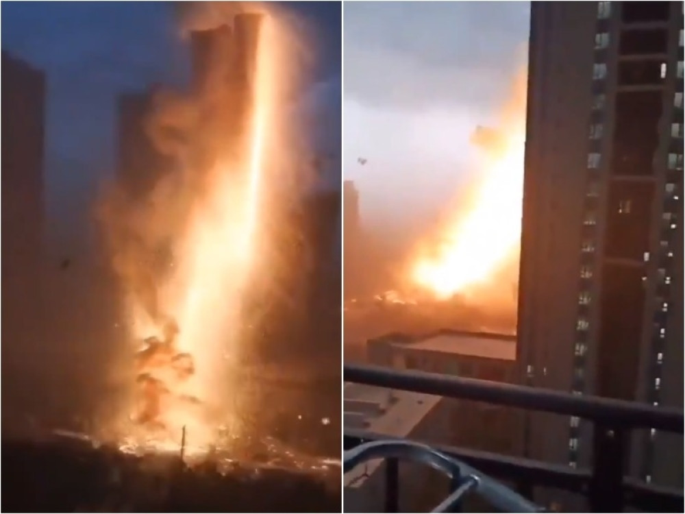 Posle stravičnog groma koji je razorio zgradu svi pitaju: Da li je to priroda ili NEPOZNATO ORUŽJE?! (VIDEO)