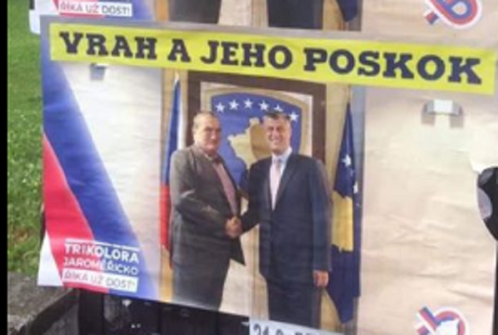 Češka stranka na svom plakatu: Kosovo je veštačka tvorevina kojom vladaju mafijaši i ratni zločinci (FOTO)