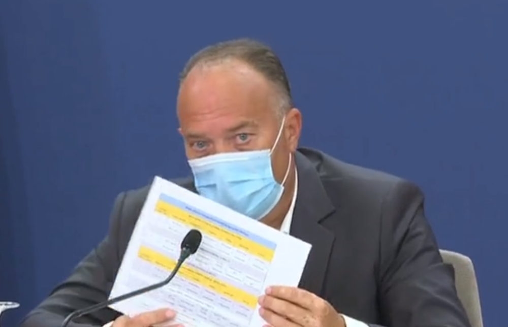 Ministar Šarčević pokazao raspored časova