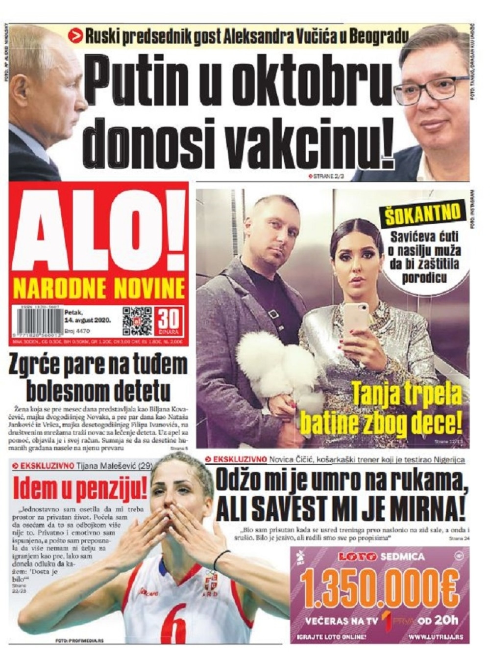 Putin u oktobru donosi vakcinu