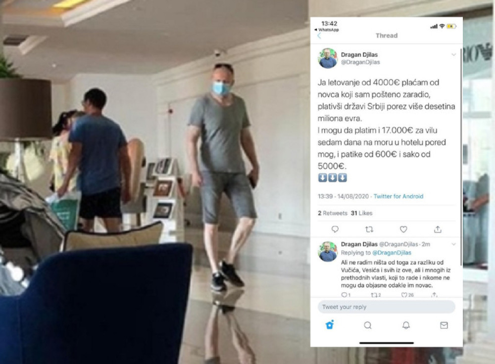 Plaćam letovanje 4.000 evra i mogu da platim i 17.000, kao što sam platio za porez desetine miliona evra (FOTO)