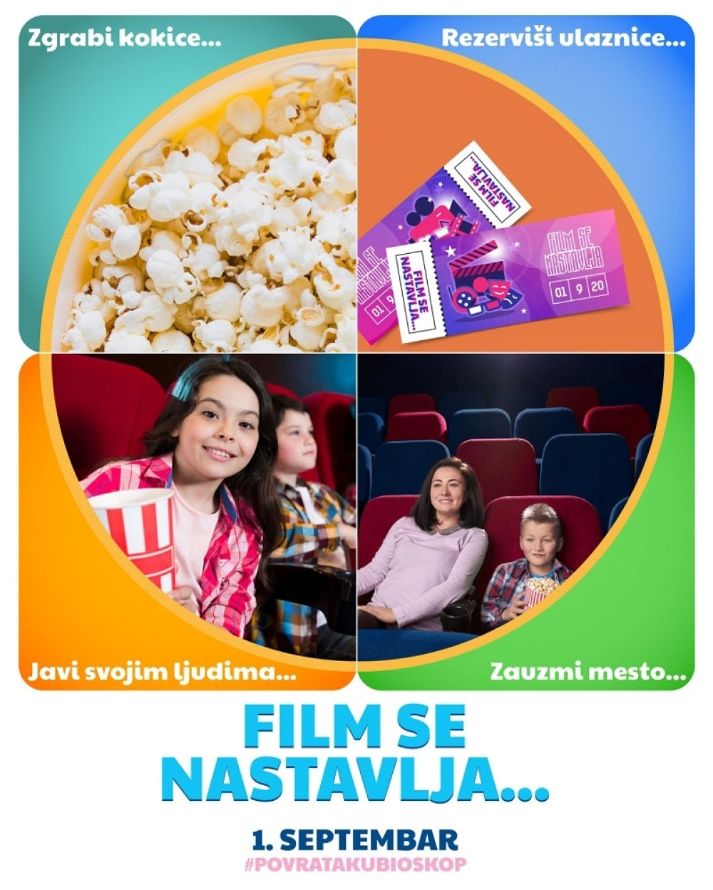 Novi start rada bioskopa Kombank dvorana 01. septembra