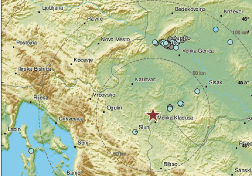 Zemljotres u Hrvatskoj