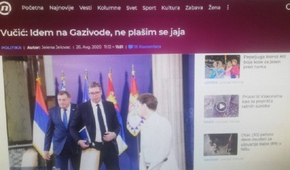 Đilasov portal izmislio Vučićevu izjavu, pa je obrisao (FOTO)