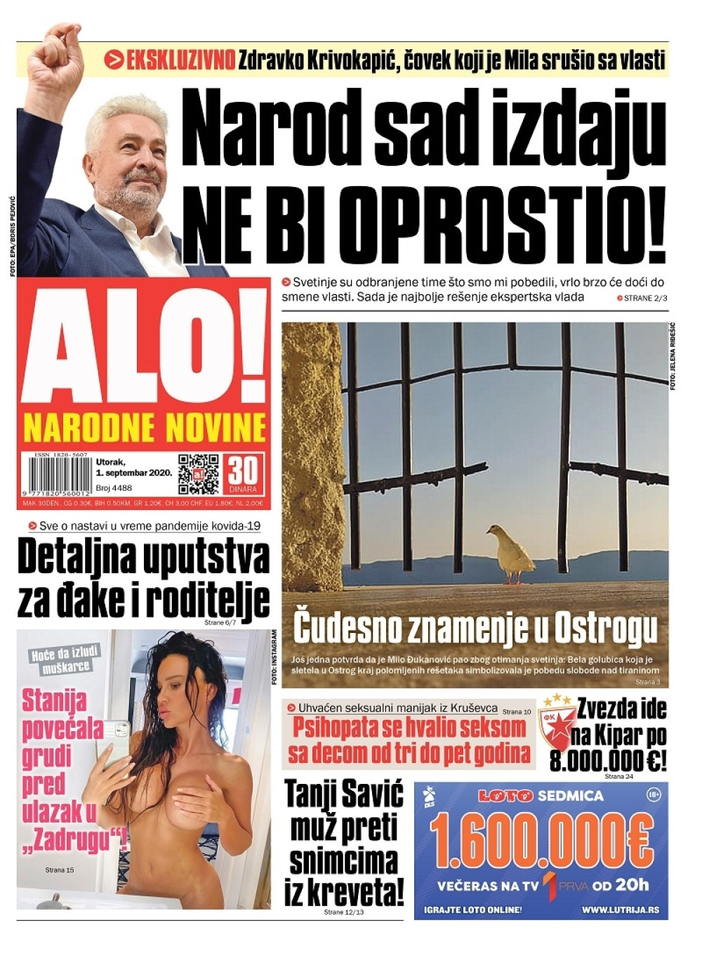 Još jedna potvrda da je Milo Đukanović pao zbog otimanja svetinja!