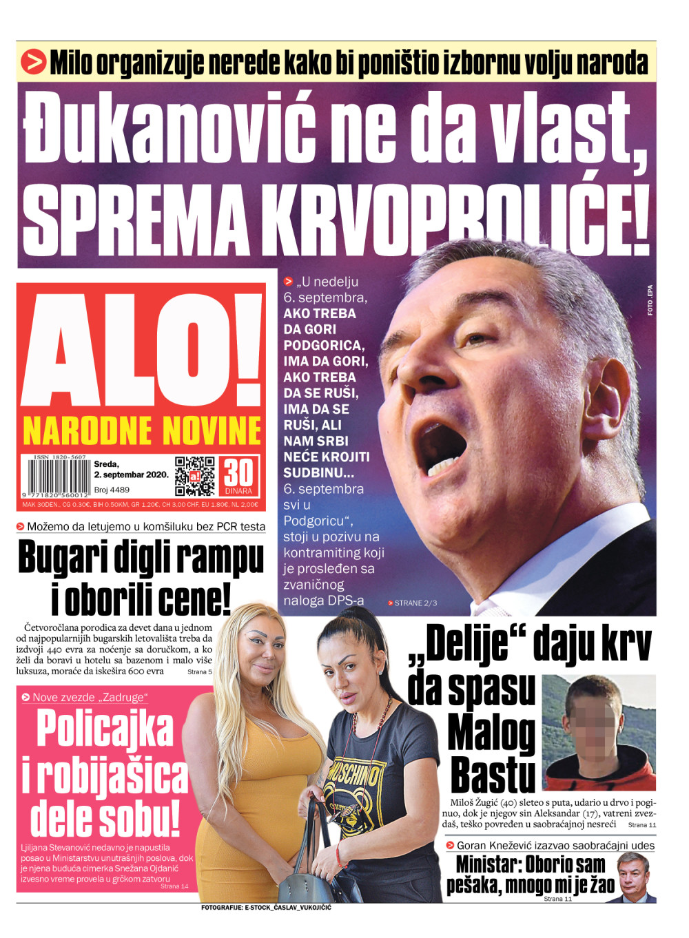 Milo ne da vlast, poziva na krvoproliće!