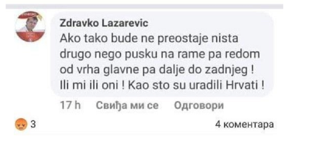 Hoće da ubijaju Srbe po uzoru na Hrvate! (FOTO)