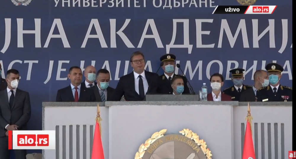 Predsednik Vučić na svečanoj promociji najmlađih oficira Vojske Srbije